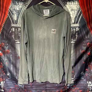 Burton Durable Goods Hoodie Men's Green Cotton Relaxed Fit Activewear Comfort